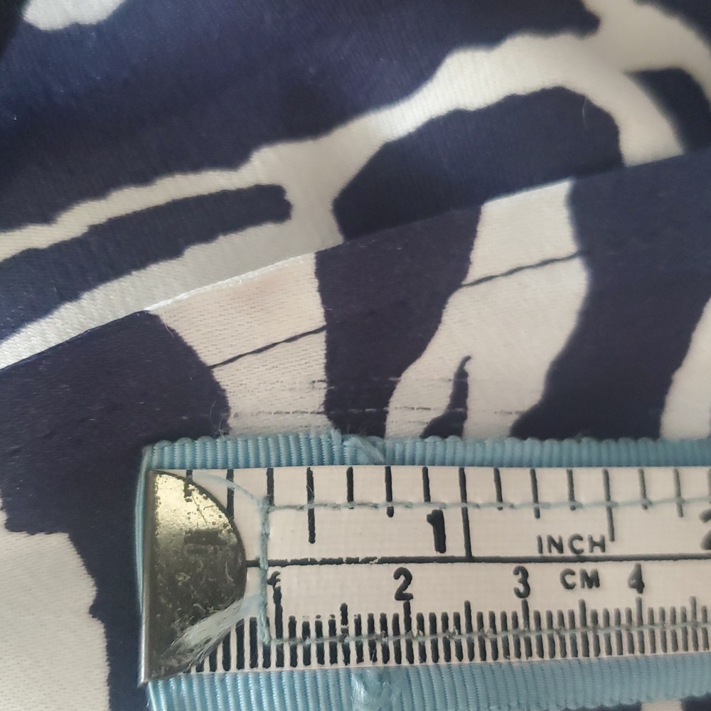 Anthropolgie Navy Blue White Zebra Pattern Plus Size Womens Dress - Picture 16 of 16